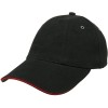 Rotated Brushed Cotton Cap with Sandwich Peak