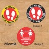Social Distance Sticker 25cm – existing artwork
