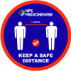 Customised Floor Safety Sticker – 25cm dia