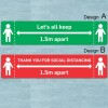 Social Distance Sticker – custom artwork